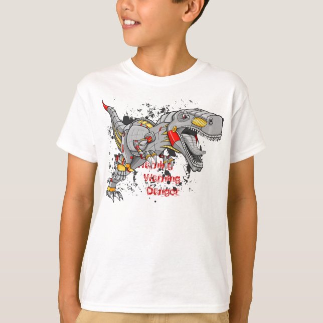 Camiseta Robot Cyborg Tyrannosaurus Dinosaur shirt (Anverso)