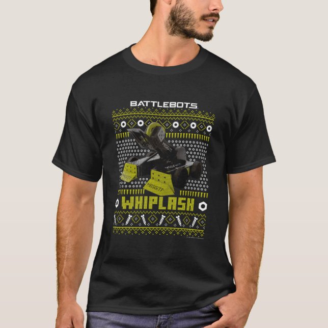 Camiseta Robot de Battlebots Whiplash Feo (Anverso)