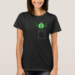 Camiseta Robot De Bolsillo Buscando Robot Cuto 2