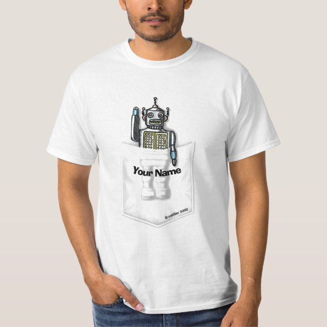 Camiseta Robot de bolsillo de ciencia ficción  (Anverso)