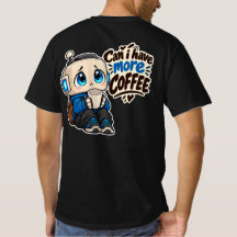 Robot de café lindo cita divertida