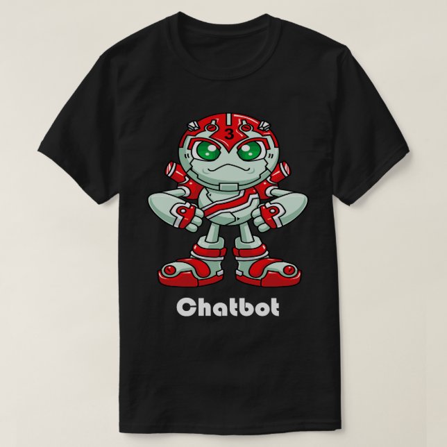 Camiseta Robot de Chatbot 2 (Diseño del anverso)