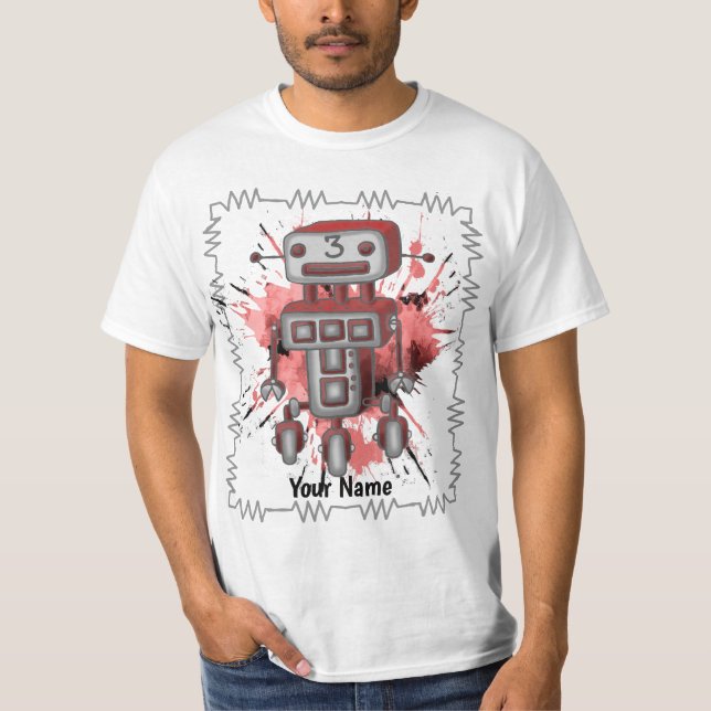 Camiseta Robot de ciencia ficción tres  (Anverso)
