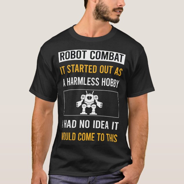 Camiseta Robot de combate inofensivo contra robots (Anverso)