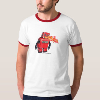 Camiseta robot de Fuego-respiración