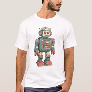 Camiseta Robot de hojalata con auriculares — Meca de Cofre