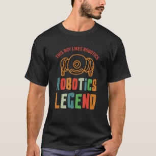 Camiseta Robot de ingeniero mecánico de leyenda de robótica