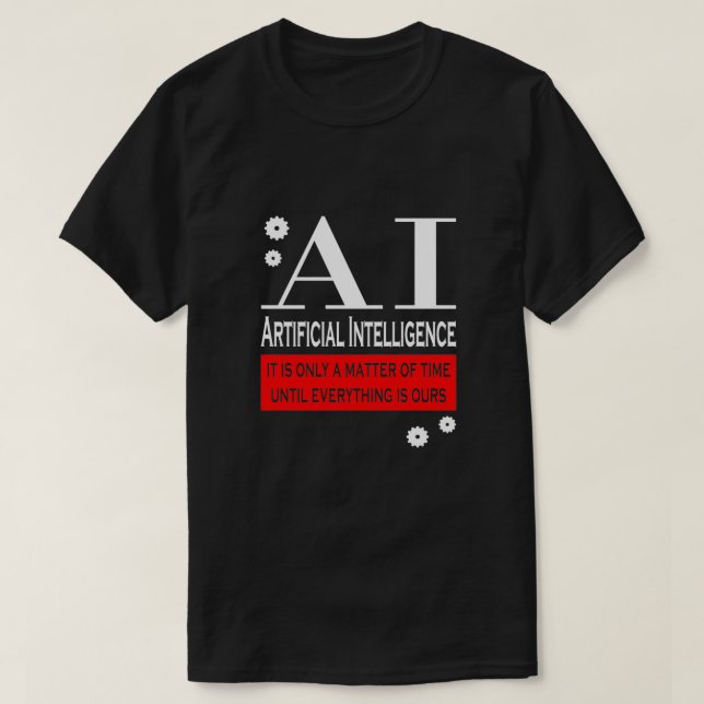 Camiseta Robot de inteligencia artificial 5 (Diseño del anverso)