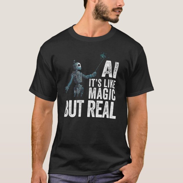 Camiseta Robot de inteligencia artificial AI (Anverso)