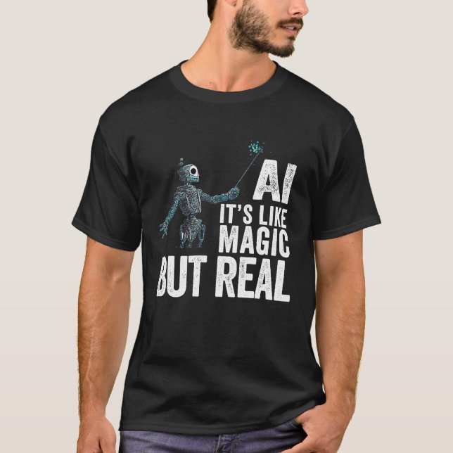 Camiseta Robot de inteligencia artificial AI (Anverso)