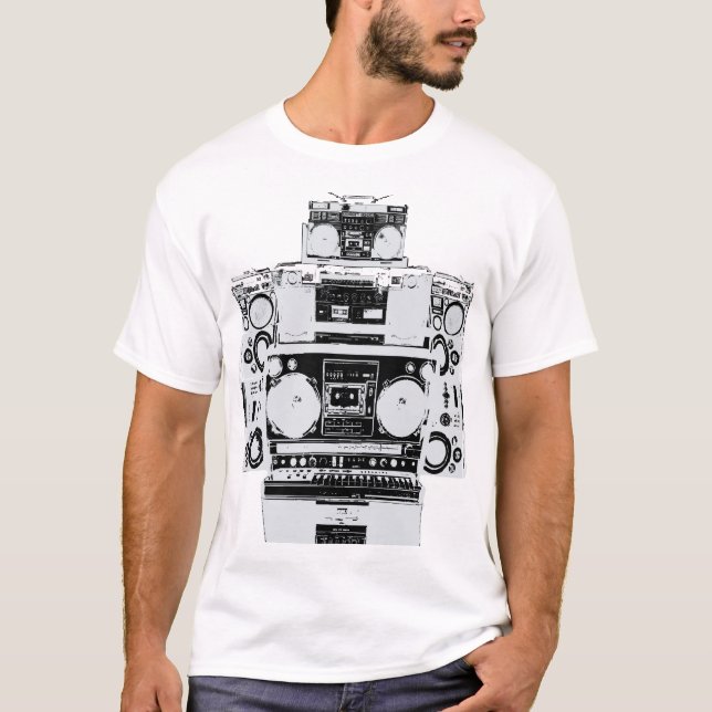 Camiseta Robot de la danza de Boombox (Anverso)