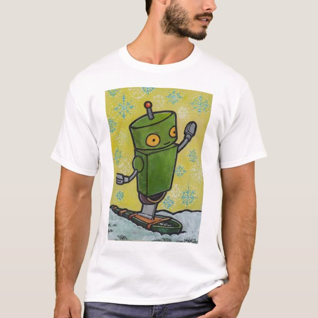Camiseta Robot de la raqueta (Anverso)
