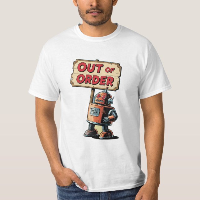 Camiseta robot de los años 50 (Anverso)