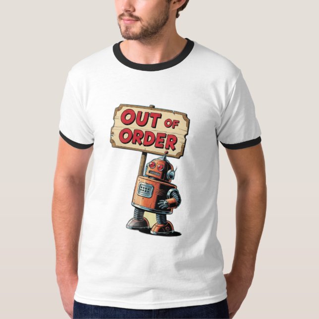 Camiseta robot de los años 50 (Anverso)