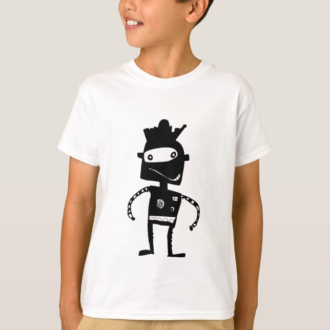 Camiseta Robot de mano para niños (Anverso)