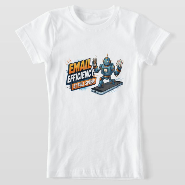 Camiseta Robot de Productividad de Correo Electrónico Rápid (Distribución)