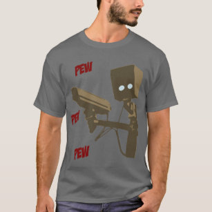 Camiseta Robot del arma del radar de laser del banco del