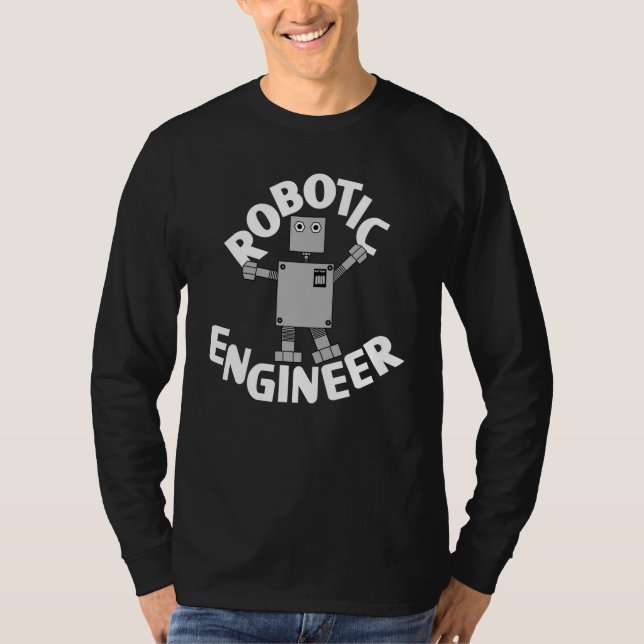 Camiseta Robot del ingeniero robótico (Anverso)