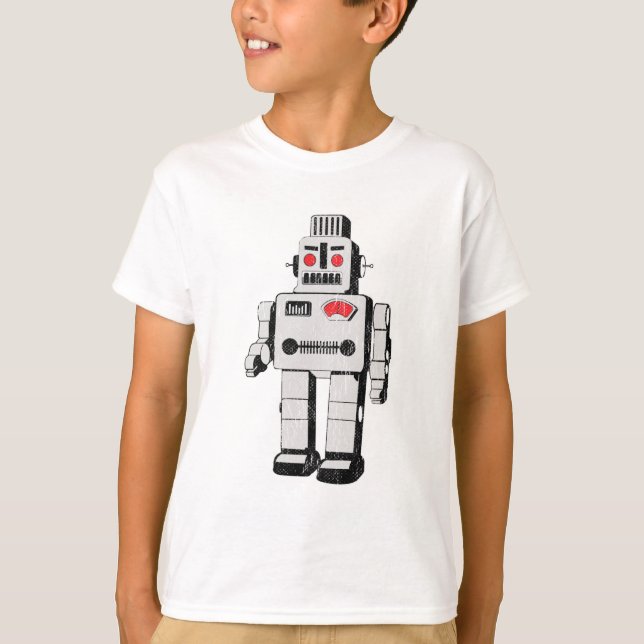 Camiseta robot del vintage (Anverso)