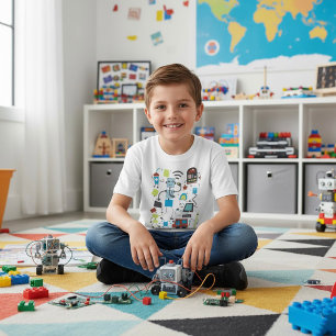 Camiseta Robot Doodles