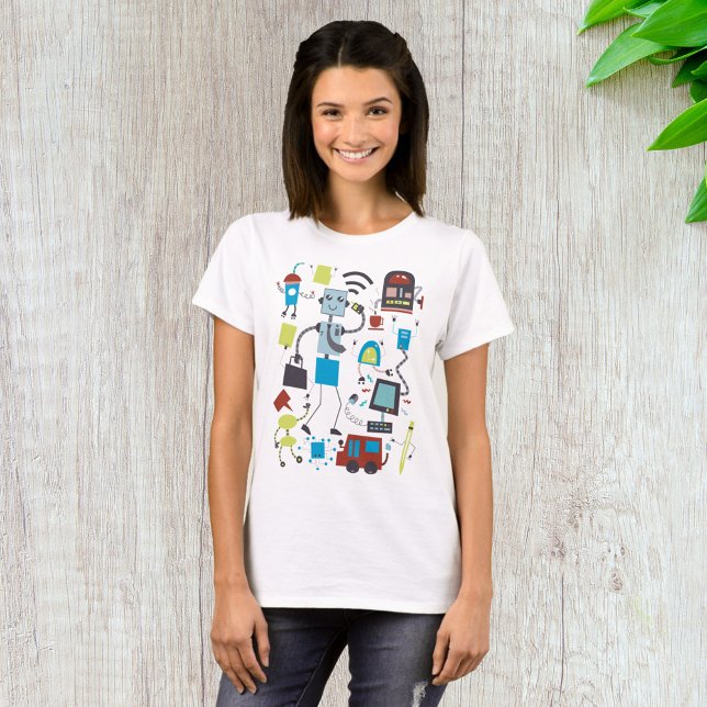 Camiseta Robot Doodles (Subido por el creador)