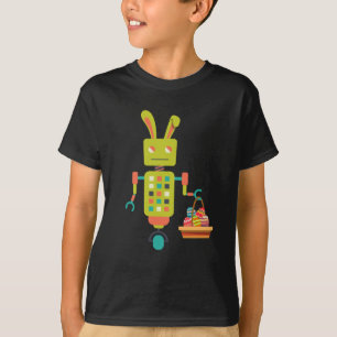 Camiseta Robot Easter Bunny TShirt