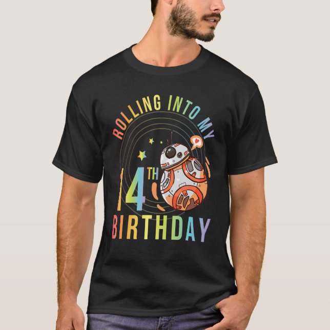 Camiseta Robot En Mi 14º Cumpleaños Feliz Para Mí 14 (Anverso)