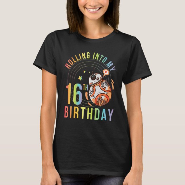 Camiseta Robot En Mi 16º Cumpleaños Feliz Para Mí 16 (Anverso)