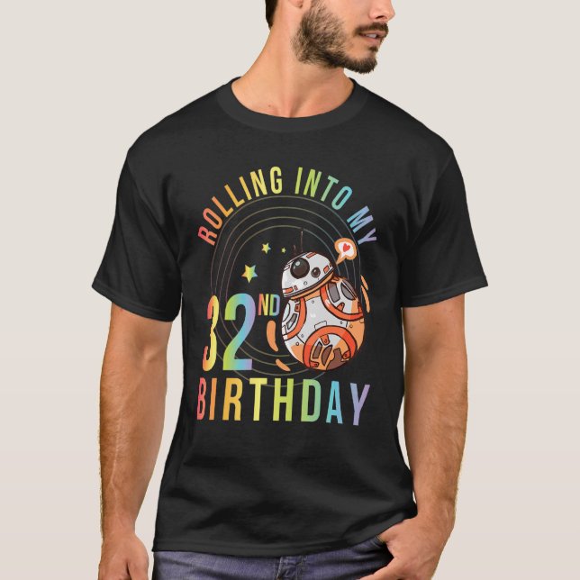 Camiseta Robot En Mi 32º Cumpleaños Feliz Para Mí 32 (Anverso)