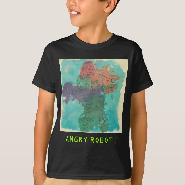 Camiseta Robot enojado (Anverso)