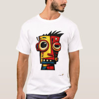Robot expresionista abstracto arte geométrico mode