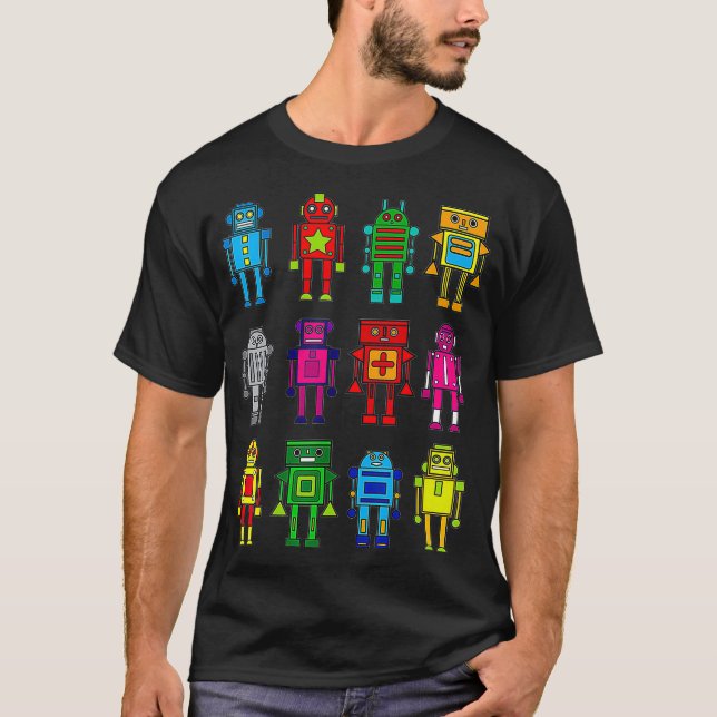 Camiseta Robot Funny Robot Technology Tee (Anverso)