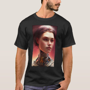 Camiseta Robot Future Technology Science Woman Retro Vintag