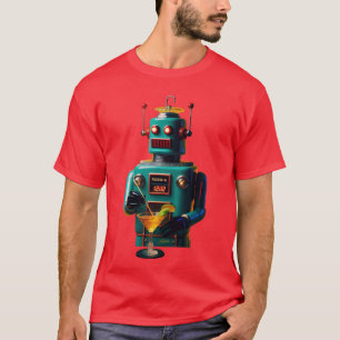 Camiseta Robot Futurista Retro ROBIA 12J2 Mixólogo