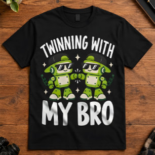 Camiseta Robot Gemelo Con Mi Hermano Coincidente