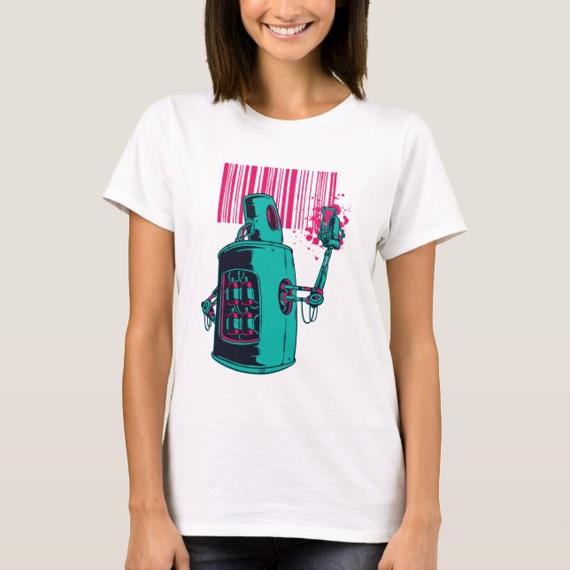 Camiseta Robot Graffitti (Anverso)