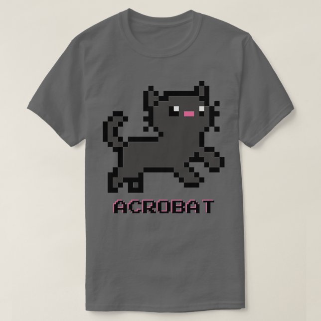 Camiseta Robot gris oscuro de Acrobat Cat (Diseño del anverso)
