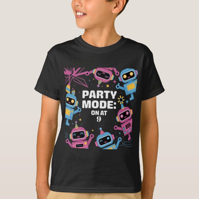 Camiseta Robot Guay Trendy Children Birthday (Anverso)