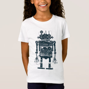 Camiseta Robot hecho de equipo analógico retro