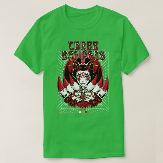 Camiseta Robot humanoide japonés Geisha Outrun Futurismo St (Diseño del anverso)