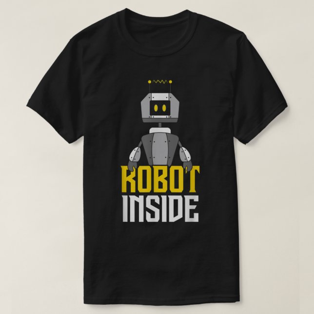Camiseta Robot InsideIngeniería robóticaTécnica robótica (Diseño del anverso)