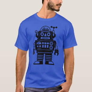Camiseta Robot Inspirado en el Retro de Mitad de Siglo