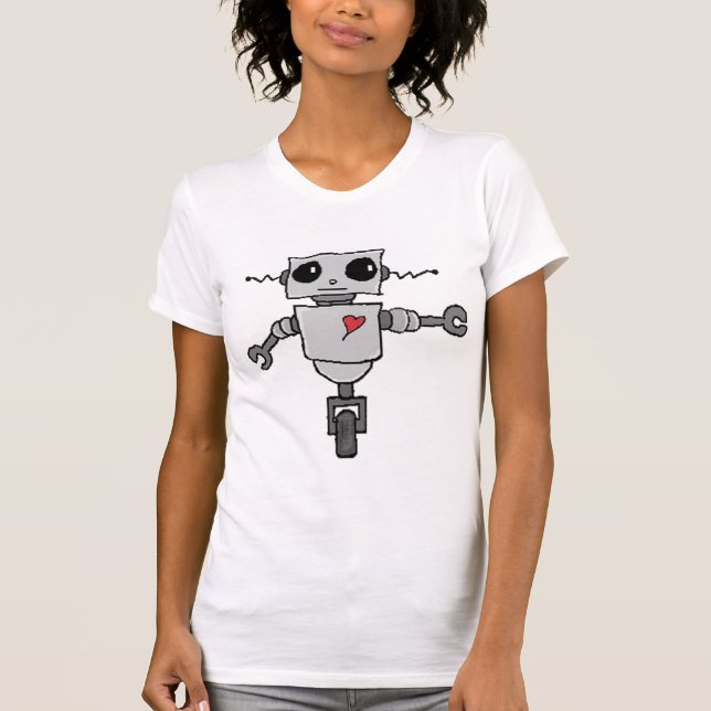 Camiseta Robot lindo en amor (Anverso)