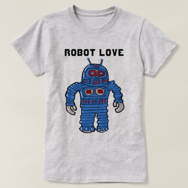 Camiseta Robot Love (Diseño del anverso)