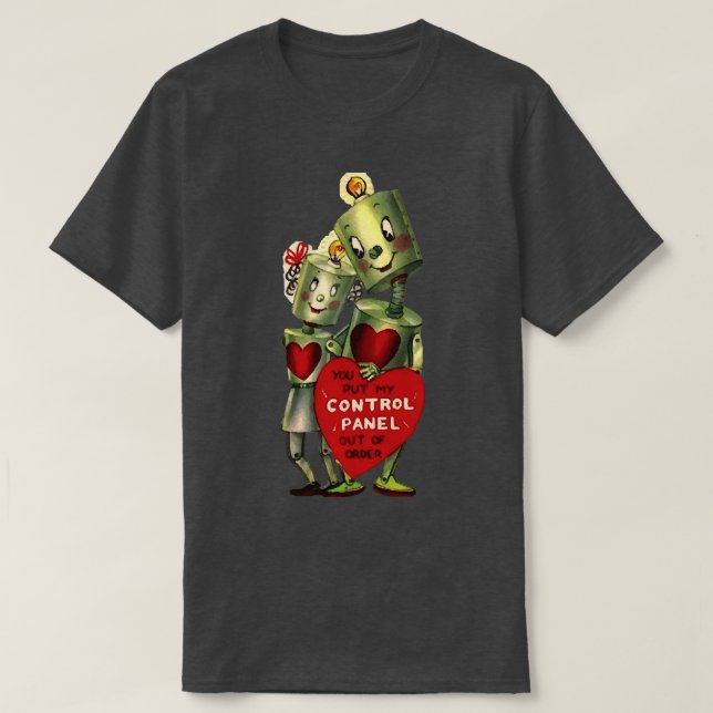 Camiseta Robot Love Valentine (Diseño del anverso)