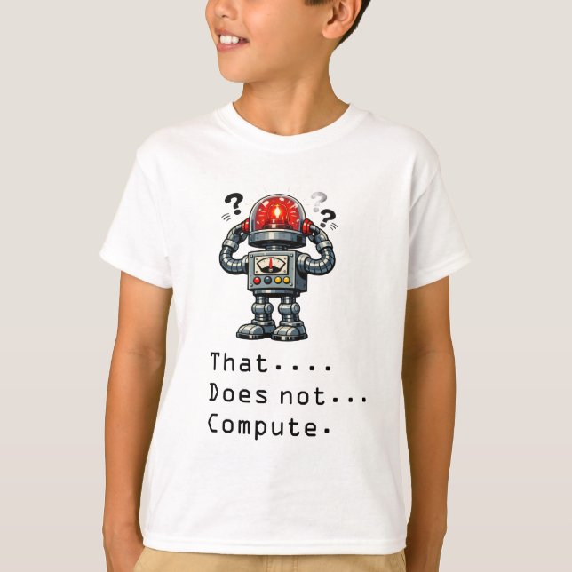 Camiseta Robot No Computa  (Anverso)
