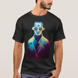 Camiseta Robot o hombre en un mundo nuevo y valiente