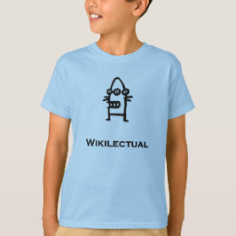 Camiseta Robot ocular Wikilectual negro