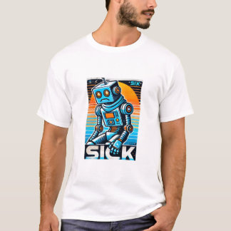 Camiseta Robot para enfermos retro