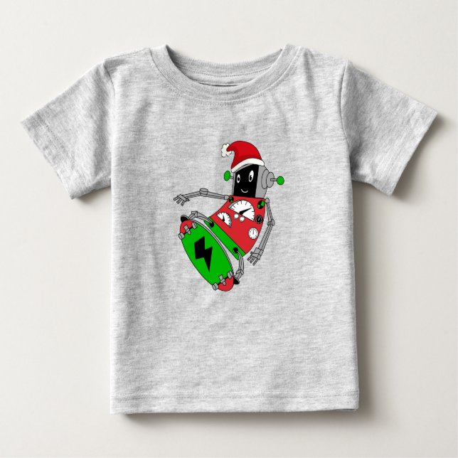 Camiseta Robot para navidades (Anverso)
